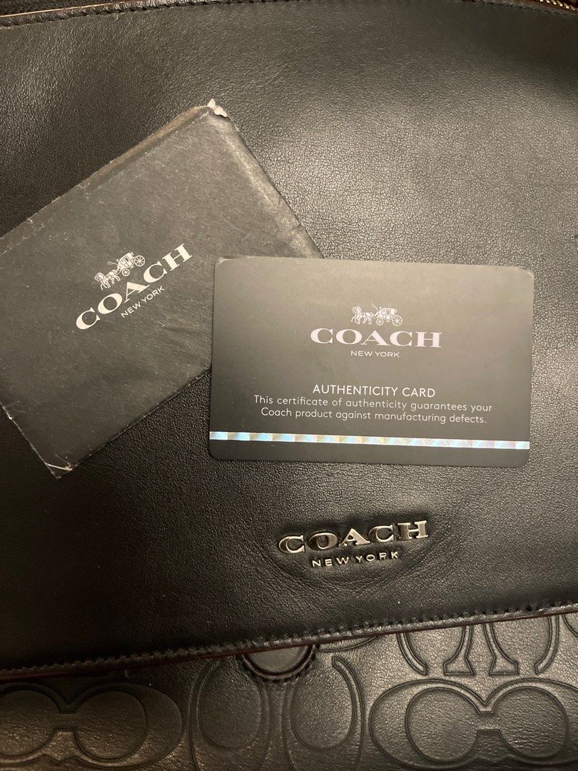 Coach kennedy map bag sales