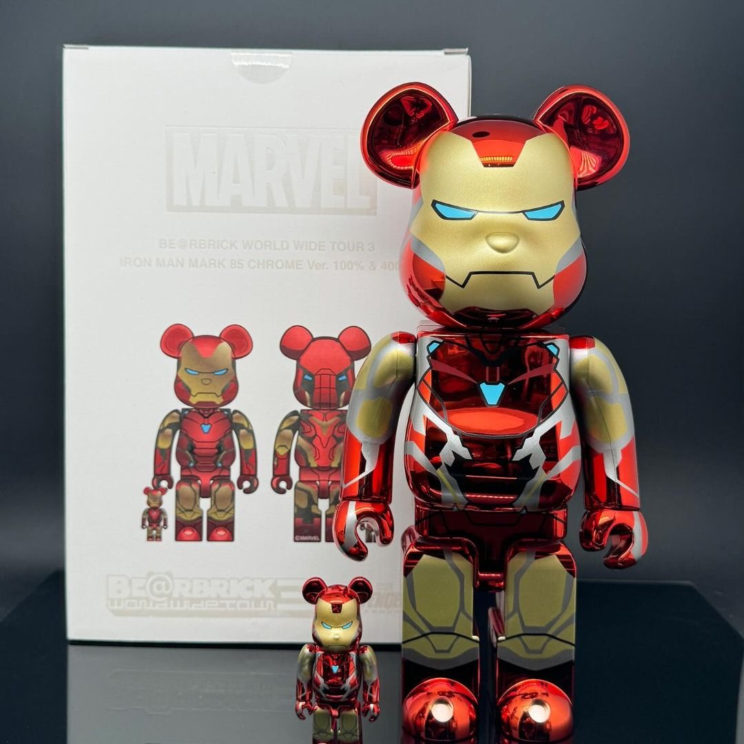 BE@RBRICK IRON MAN MARK85 CHROME Ver. - helping-family.org