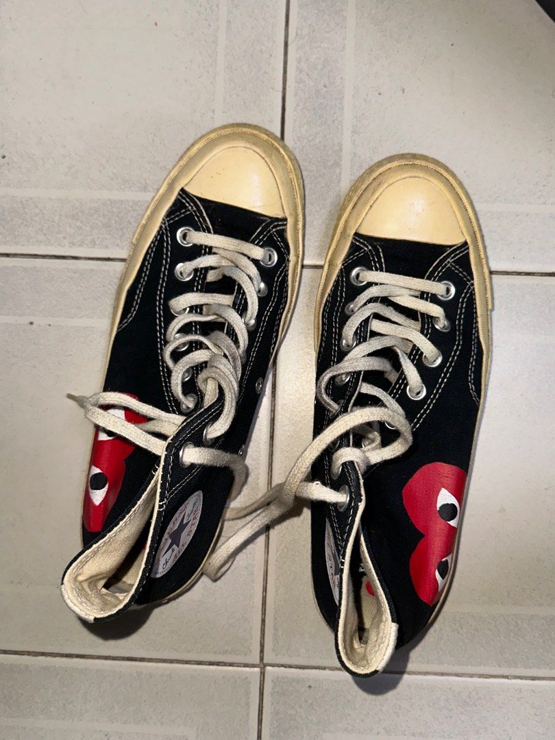Converse Chuck Taylor Black Highcuts Comme Des Gar on Men s