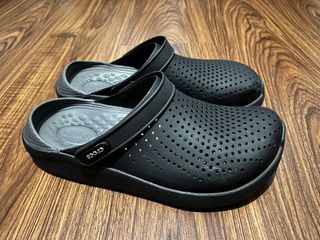 Crocs LiteRide Clog Sandals Black/Grey