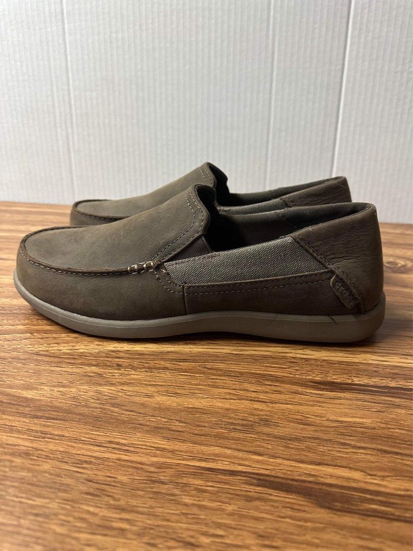 Crocs Santa Cruz 2 Luxe Leather Men Loafer Size 10