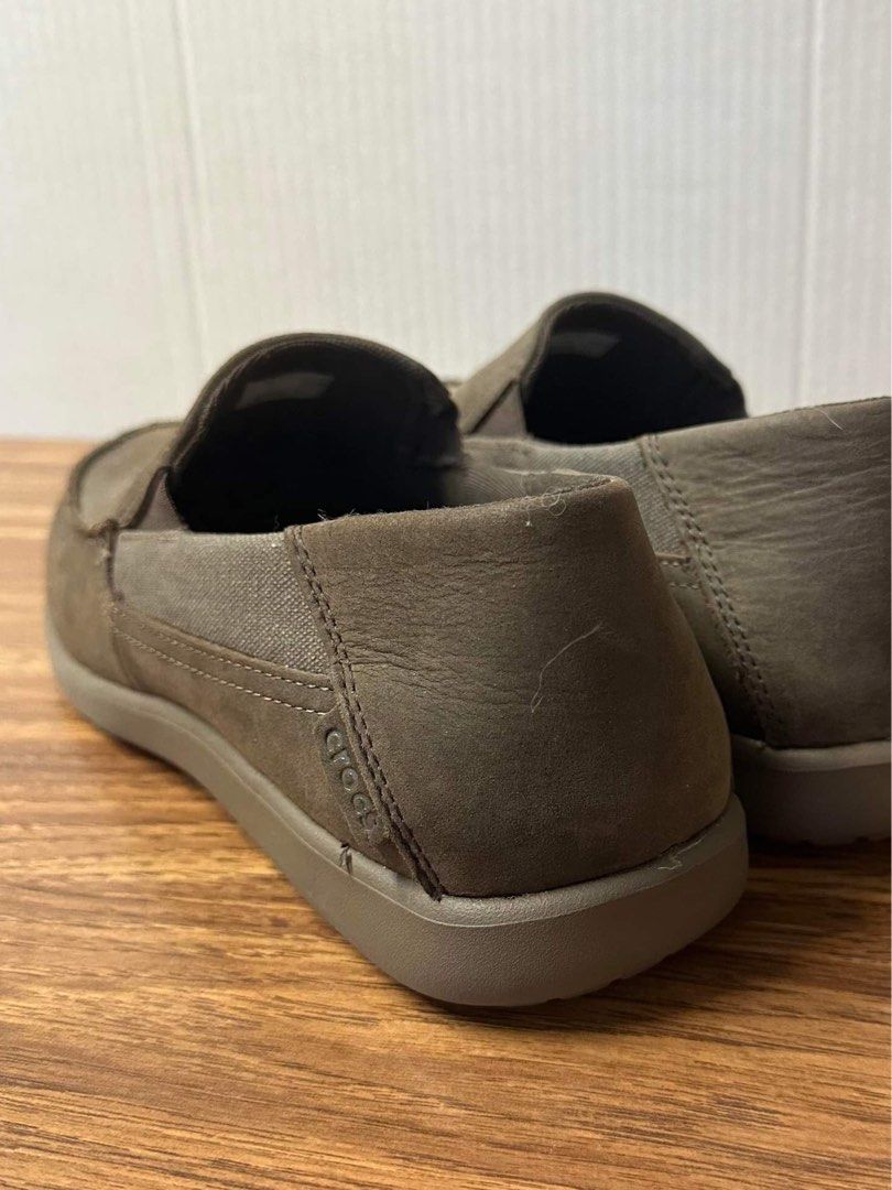 Crocs Santa Cruz 2 Luxe Leather Men Loafer Size 10