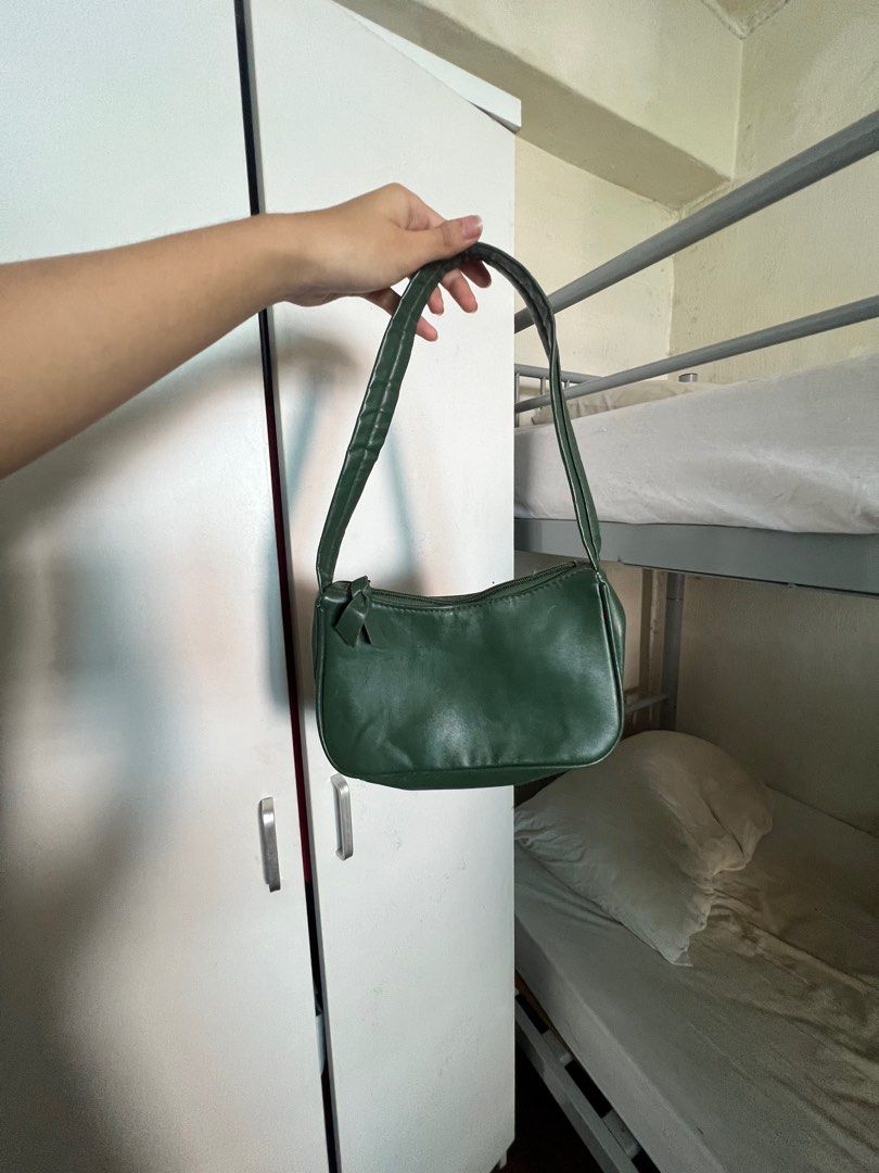 Dark green shoulder bag online