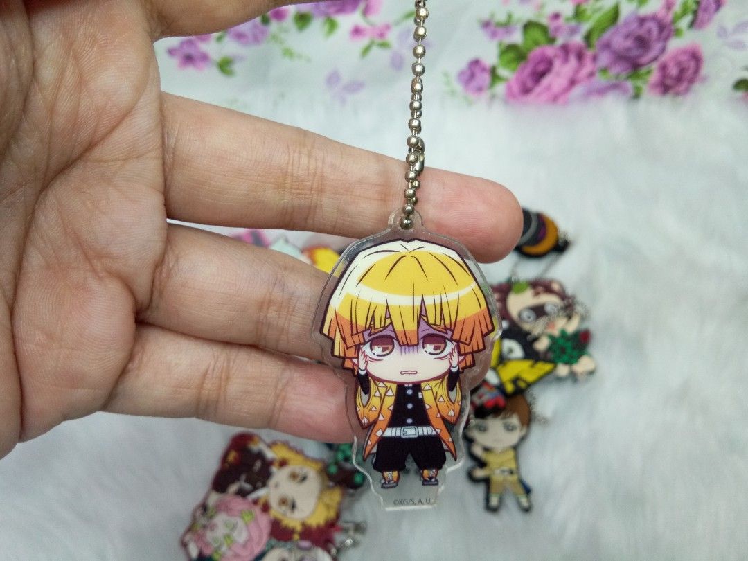 Demon Slayer Zenitsu Acrylic Key Ring (Category: Character Goods) located in Navotas City. Submitted by tindahan.ni.lyn (Listing ID 1284419279, Image 1). Description: pay after invoice sent, need funds no long reservation no rush shipping.