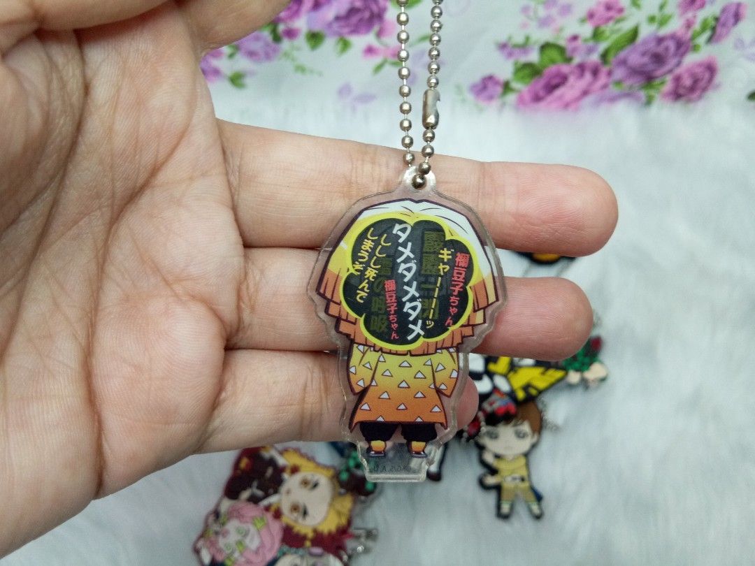 Demon Slayer Zenitsu Acrylic Key Ring (Category: Character Goods) located in Navotas City. Submitted by tindahan.ni.lyn (Listing ID 1284419279, Image 2). Description: pay after invoice sent, need funds no long reservation no rush shipping.