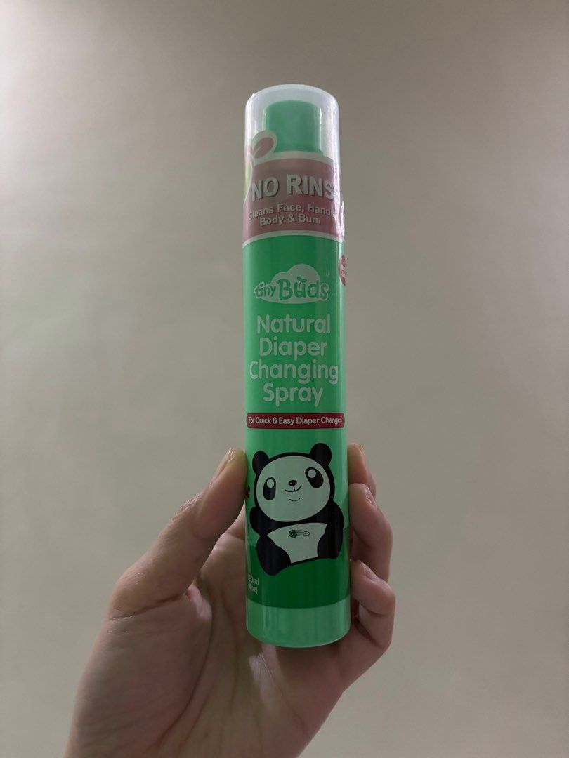 Diaper changing spray - Tiny Buds (Category: Other Baby Bathing & Changing Needs) located in Manila. Submitted by declutteringbunbun (Listing ID 1284327625, Image 2). Description: Sealed! Extra bottle bought from store .