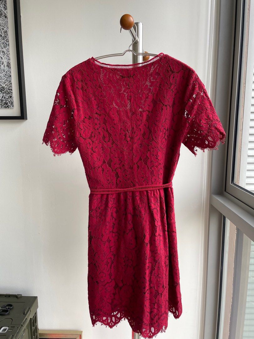 Dressabelle red kimono dress