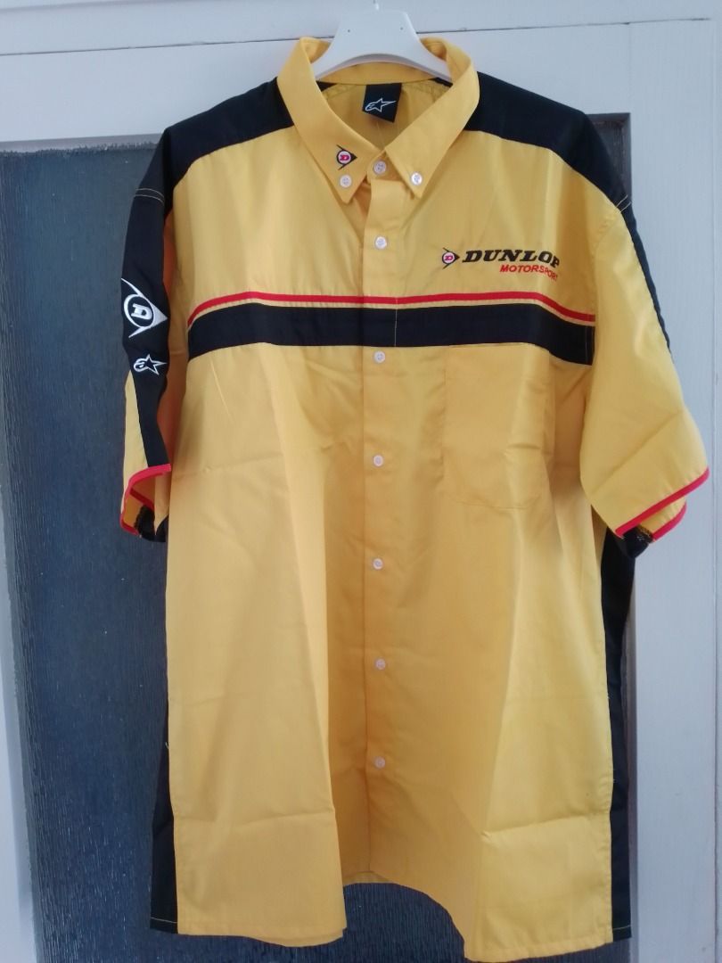 Dunlop Motorsport Alpinestars Polo Shirt Motorcycle Racing Men s Fashion Activewear on Carousell