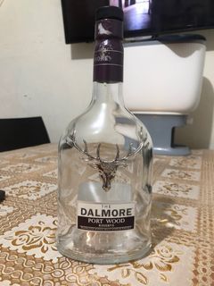 Empty bottle of DALMORE