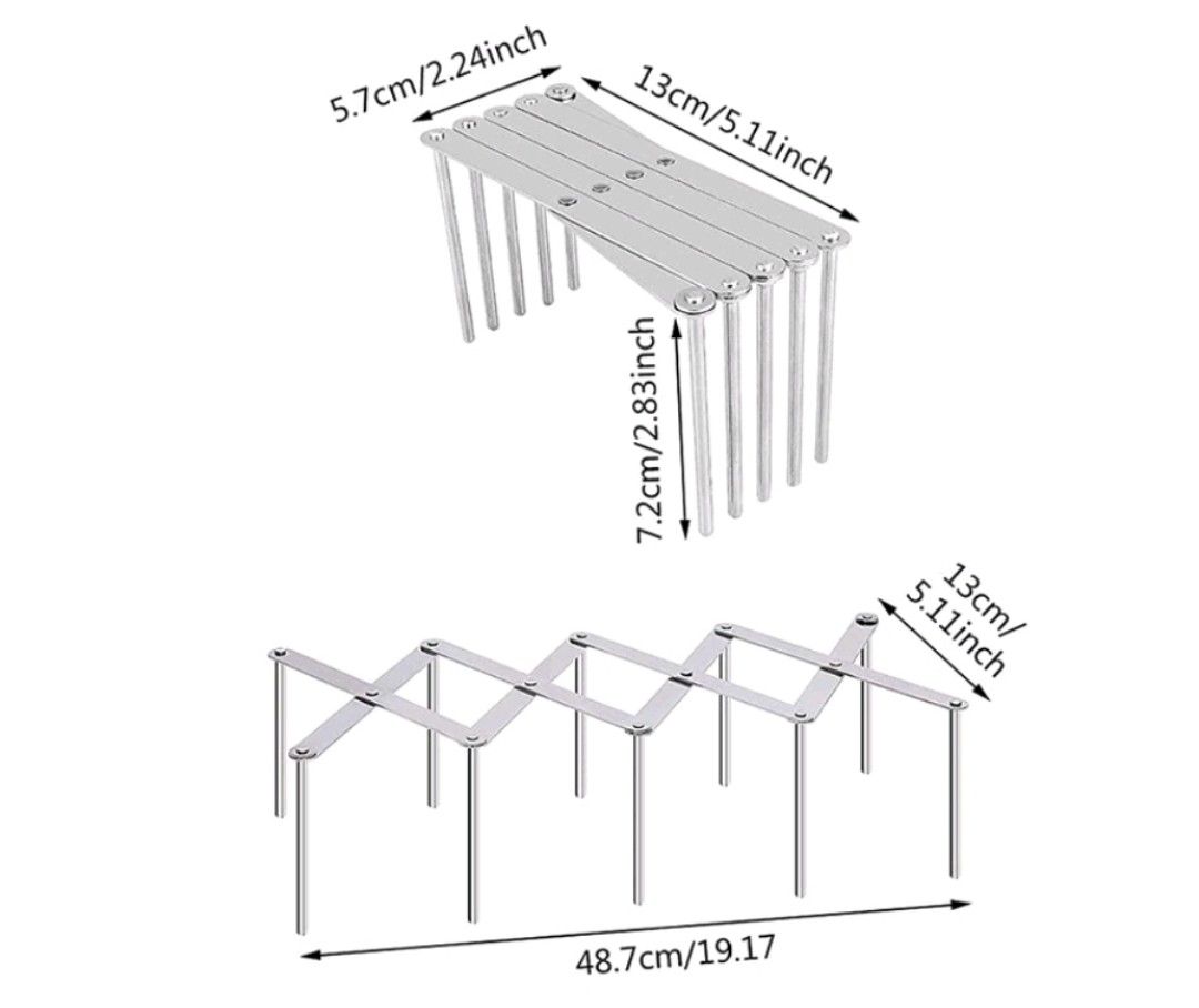 Foldable adjustable rack (Category: Cookware & Accessories) located in Kuala Lumpur. Submitted by sj6565 (Listing ID 1284504078, Image 2). Description: .