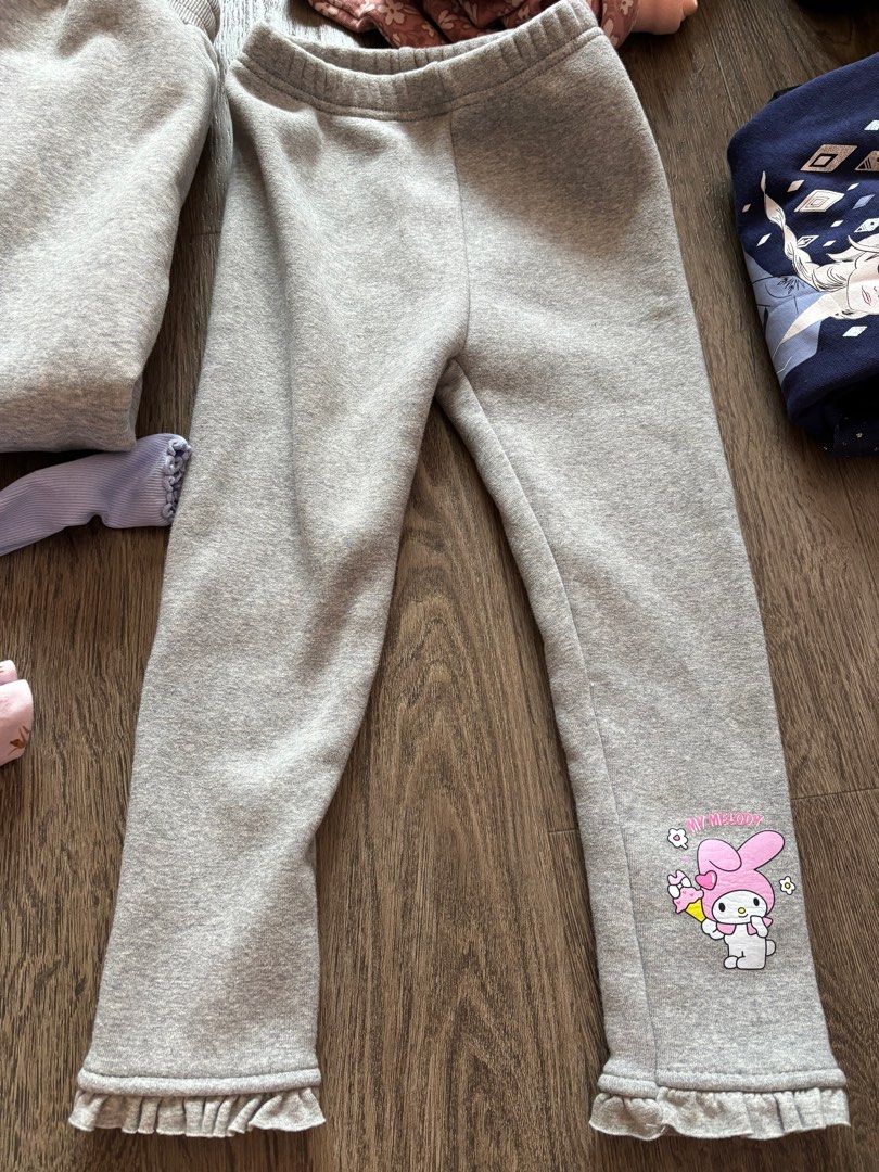 Girls fleece pants size 100