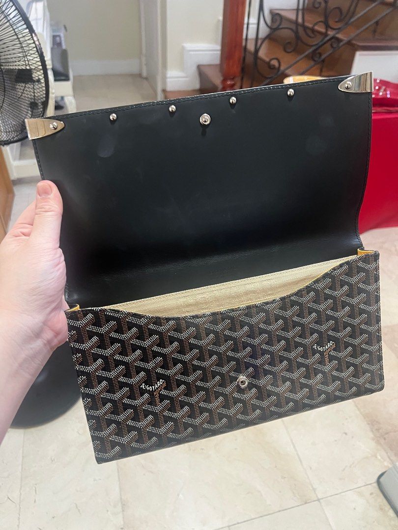 Goyard monte deals carlo bois clutch