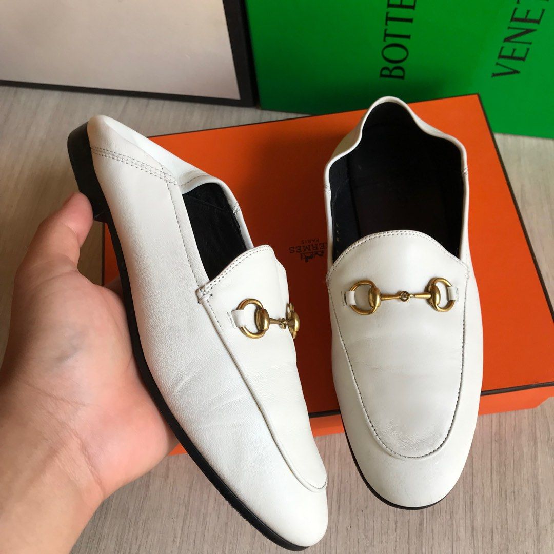 White gucci sales loafers womens