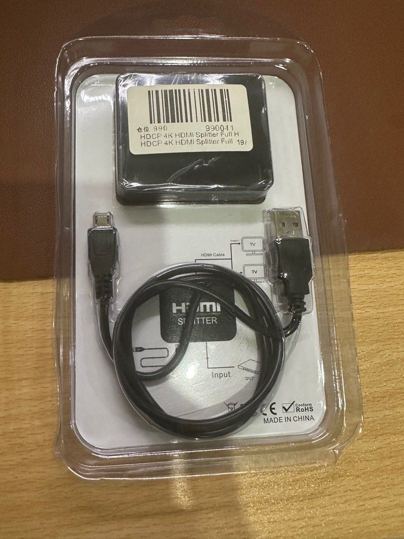 Hdmi splitter 4k (Category: Cables & Adaptors) located in Makati City. Submitted by kobewobee (Listing ID 1284452624, Image 1). Description: .