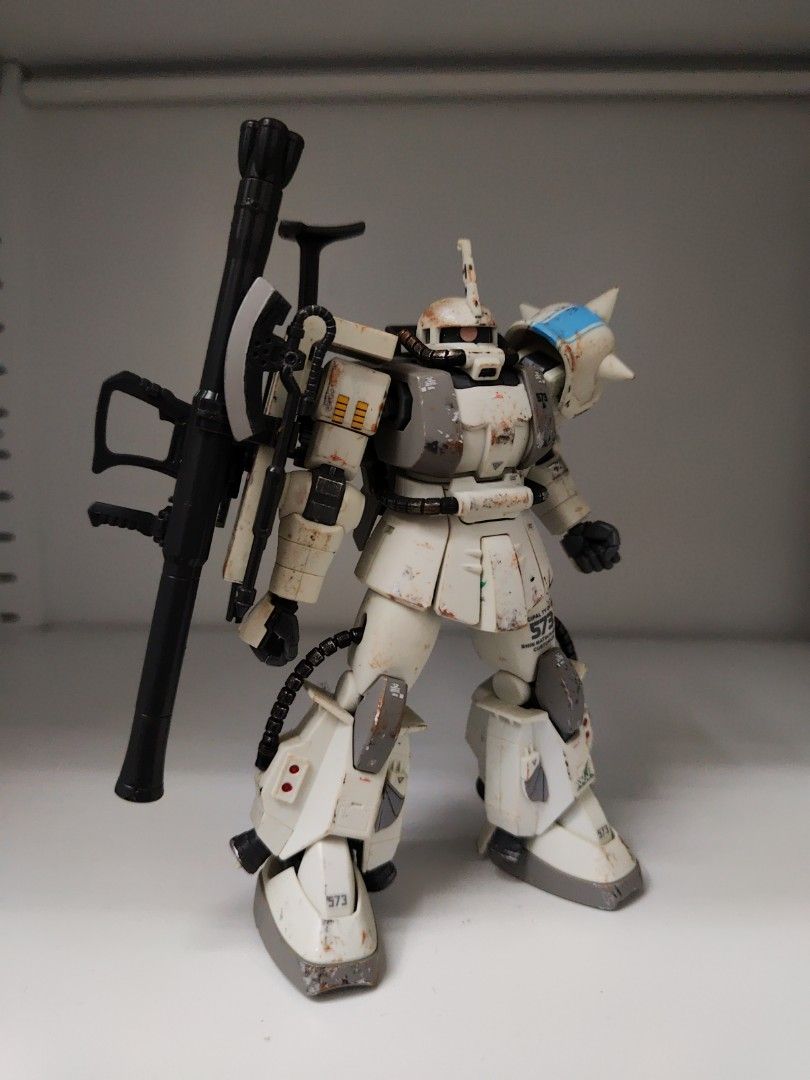 HG 白狼 1/144 高機動渣古 Zaku gundam the origin 高達模型 MS-06s 松永真專用機 white wolf Shin  Matsunaga ZAKU II UC0079 自護 MSV gto 扎古