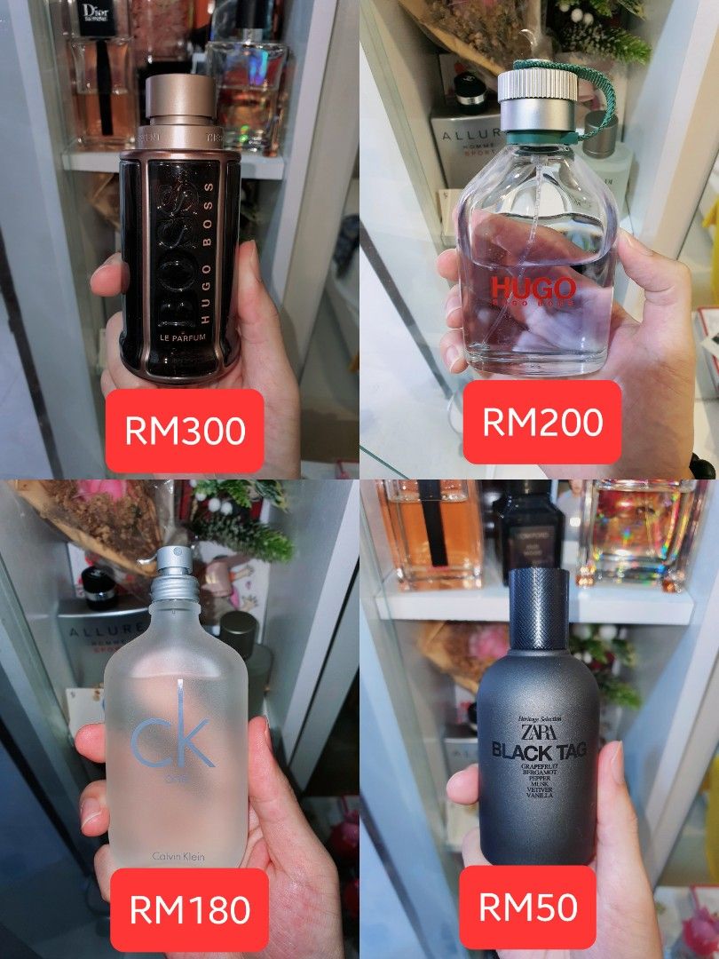 Hugo Boss Calvin Klein Zara Perfume