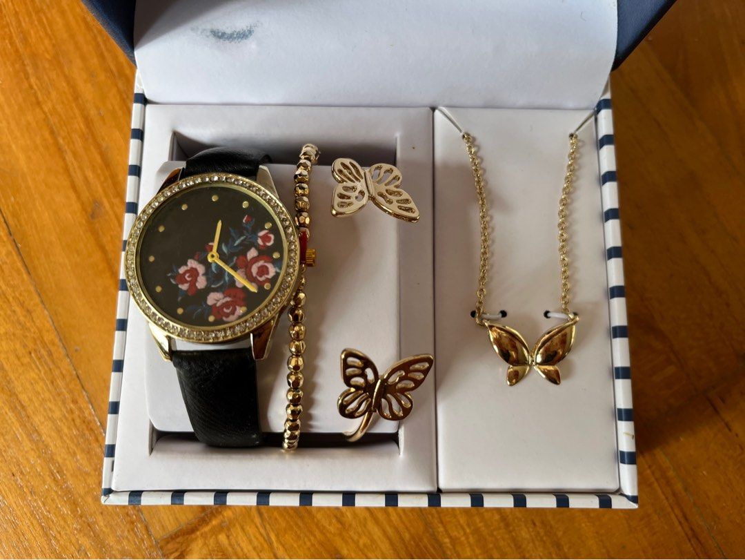 Watch and jewellery set online