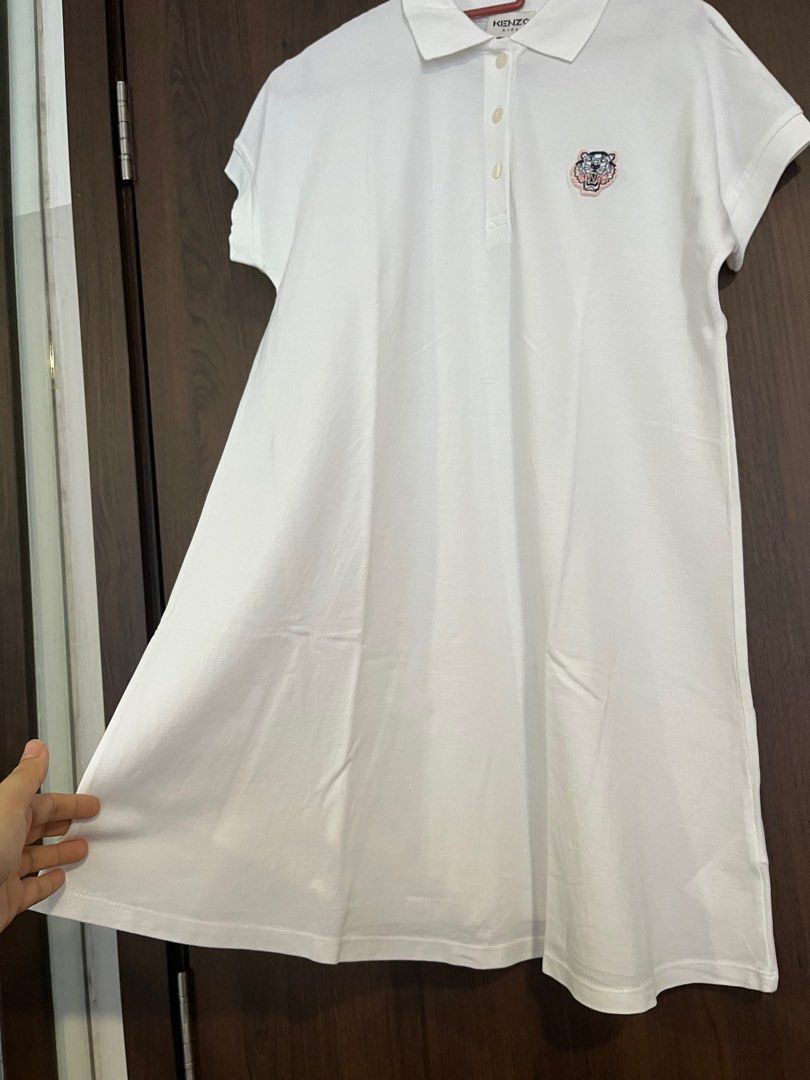 Kenzo off white t shirt dress, Women's Fashion, Dresses Sets