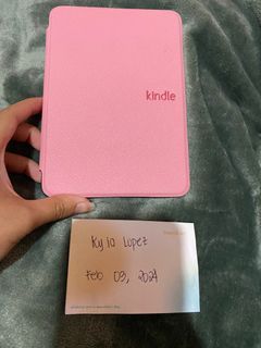 Kindle Basic 2022 Pink Leather Case