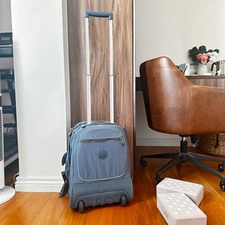 Kipling Blue Convertible Backpack Stroller with Wheels