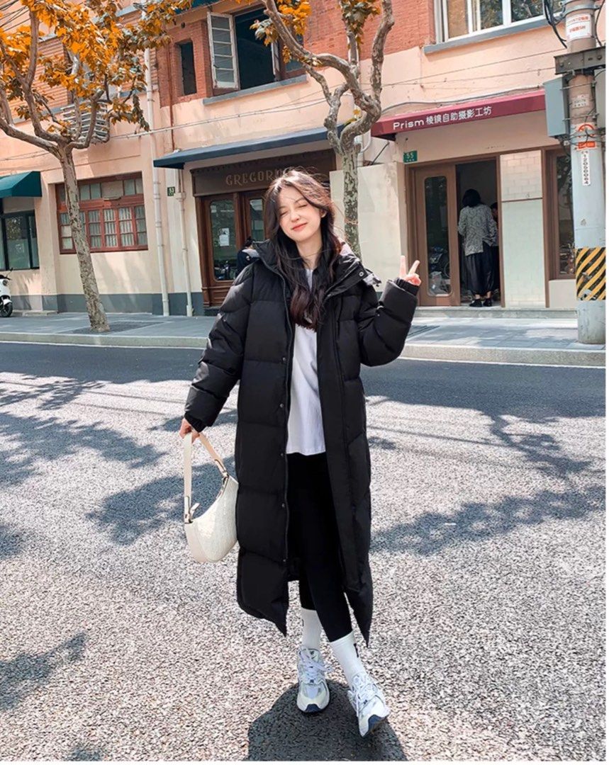 Long padded discount jacket korean style