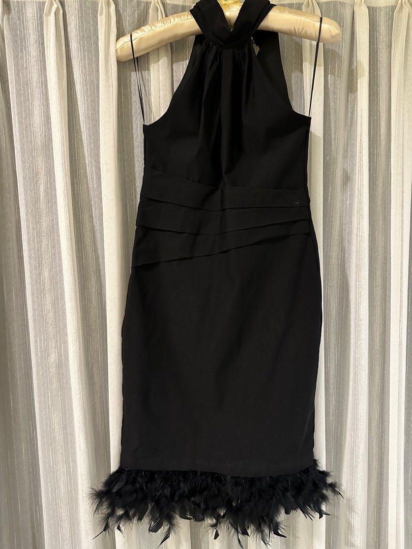 Lipsy grey feather dress cheap