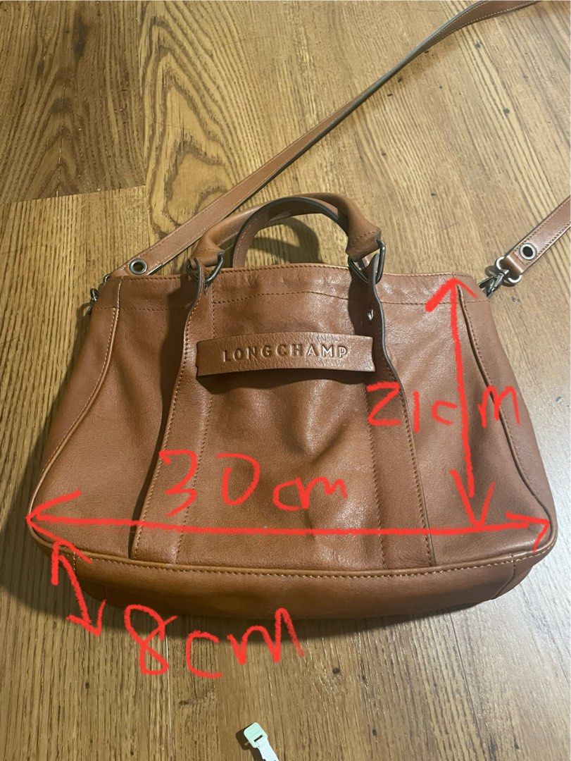 Longchamp 3D L Handbag in Cognac