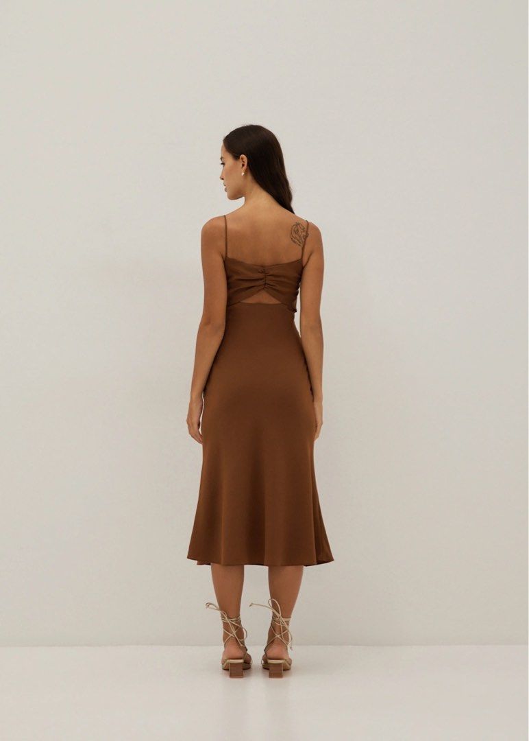 love bonito cut out dress Azela Padded Cut Out Flare Dress