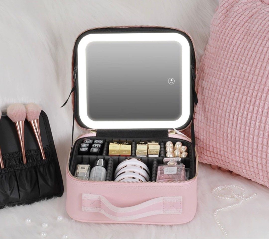 Make up kit with Led light mirror (Category: Face Care) located in Manila. Submitted by jansenica (Listing ID 1284550652, Image 1). Description: Features: Double Door Design Mirror Dust-Proof The Angle Can Be Adjusted At Will, The Mirror Surface Can Be Rotated 180 Degrees Touch Intelligent Control Three-Color Stepless Dimming Detachable Base Storage Easy To Carry With usb Cable Name: Double Door led Makeup Mirror Style: White Charging Model - Thr
