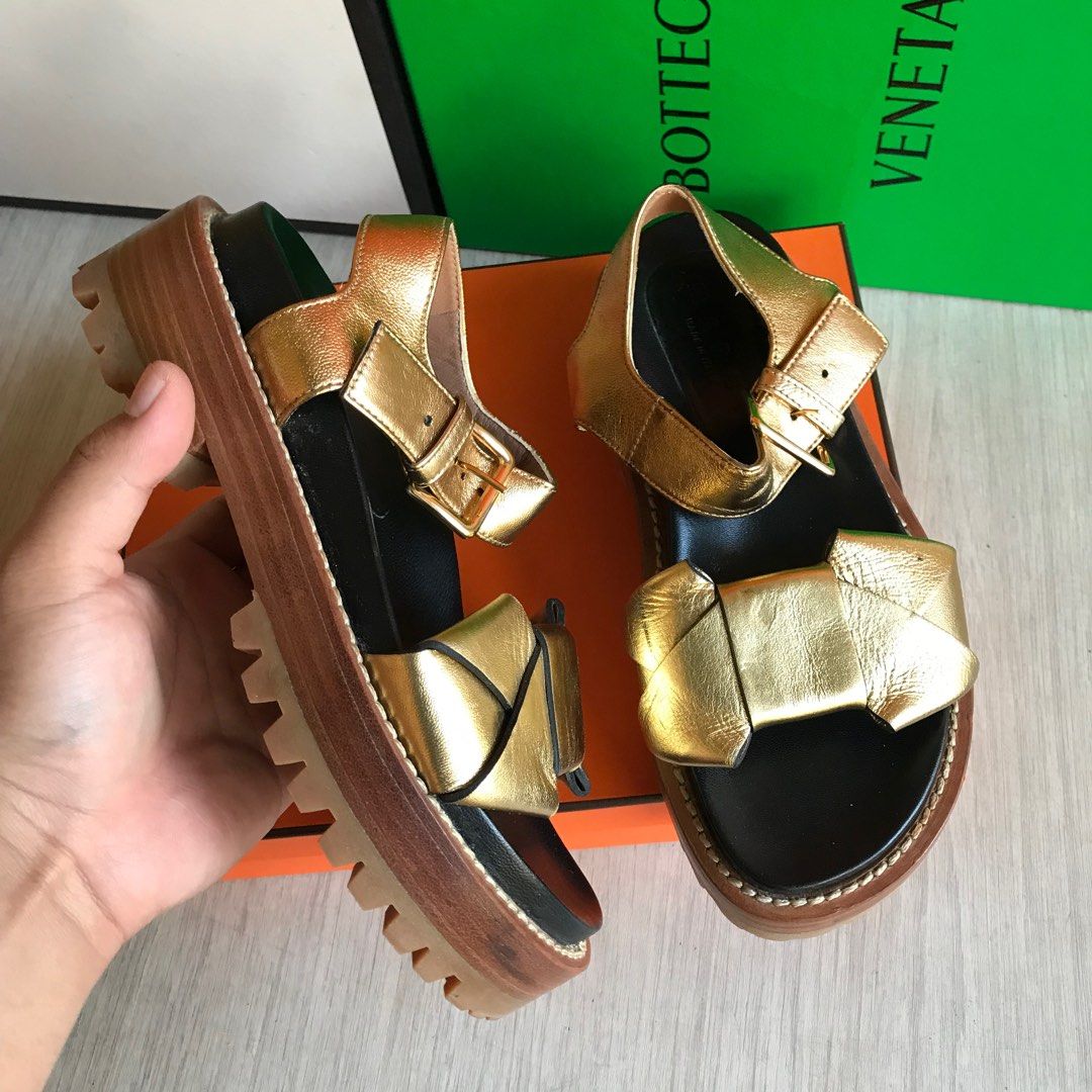 Marni sale gold sandals