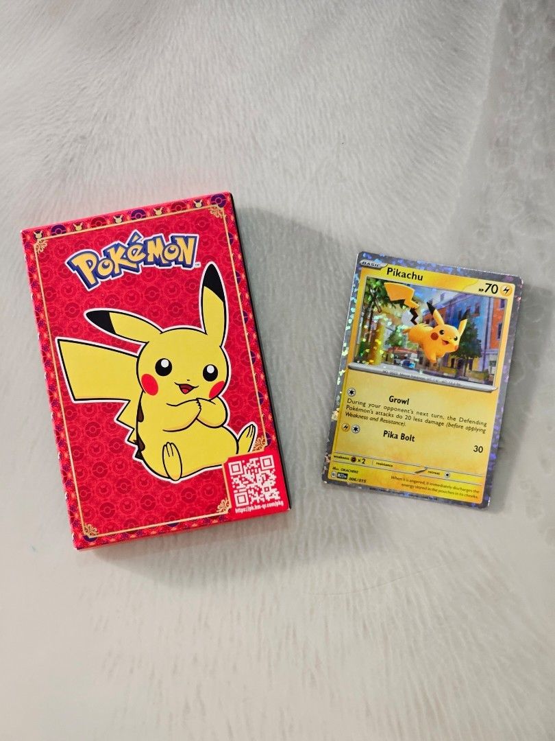 Mcdonald Pikachu Pokemon Card, Hobbies & Toys, Toys & Games on Carousell