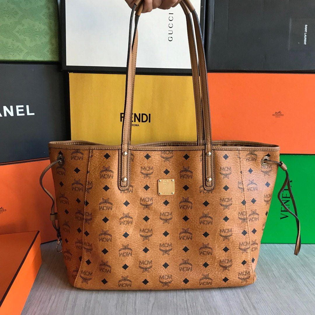 MCM Authentic Shoulder bag Monogram leather