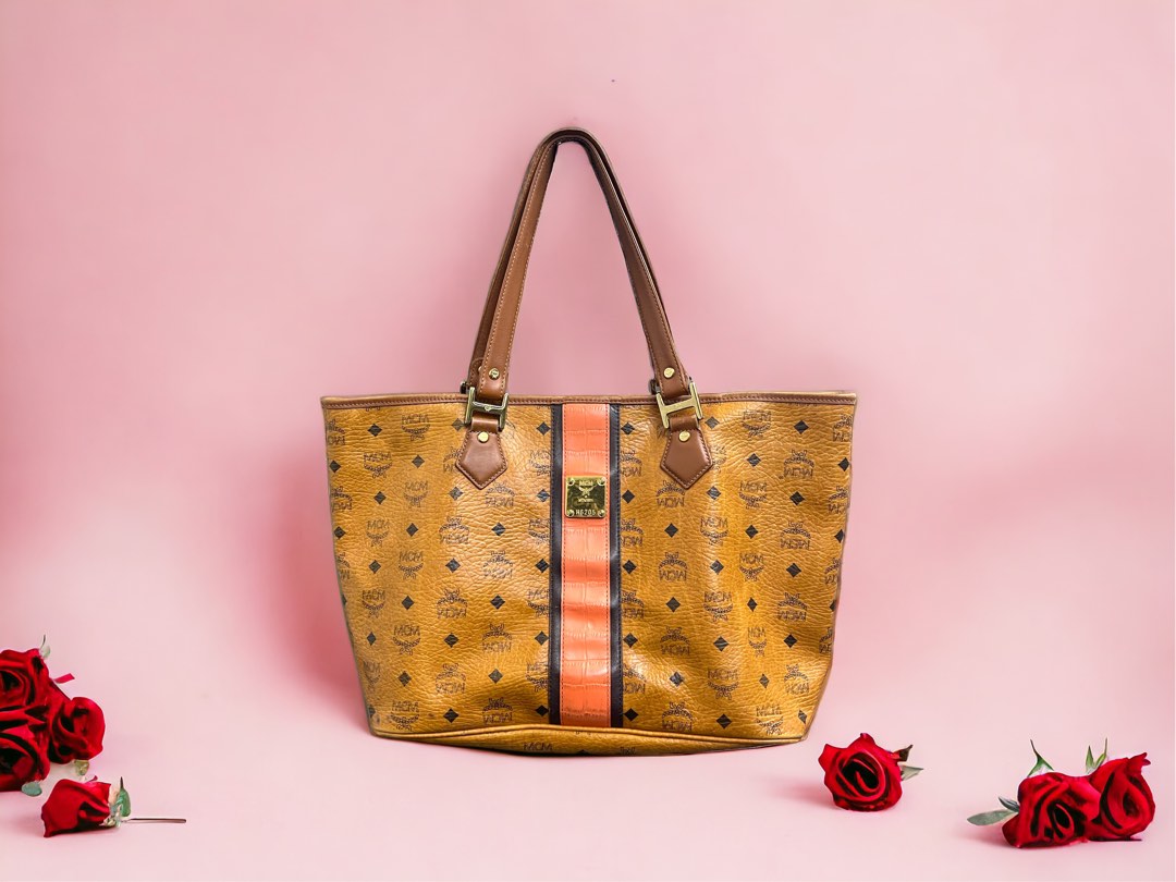 Mcm tote clearance cognac