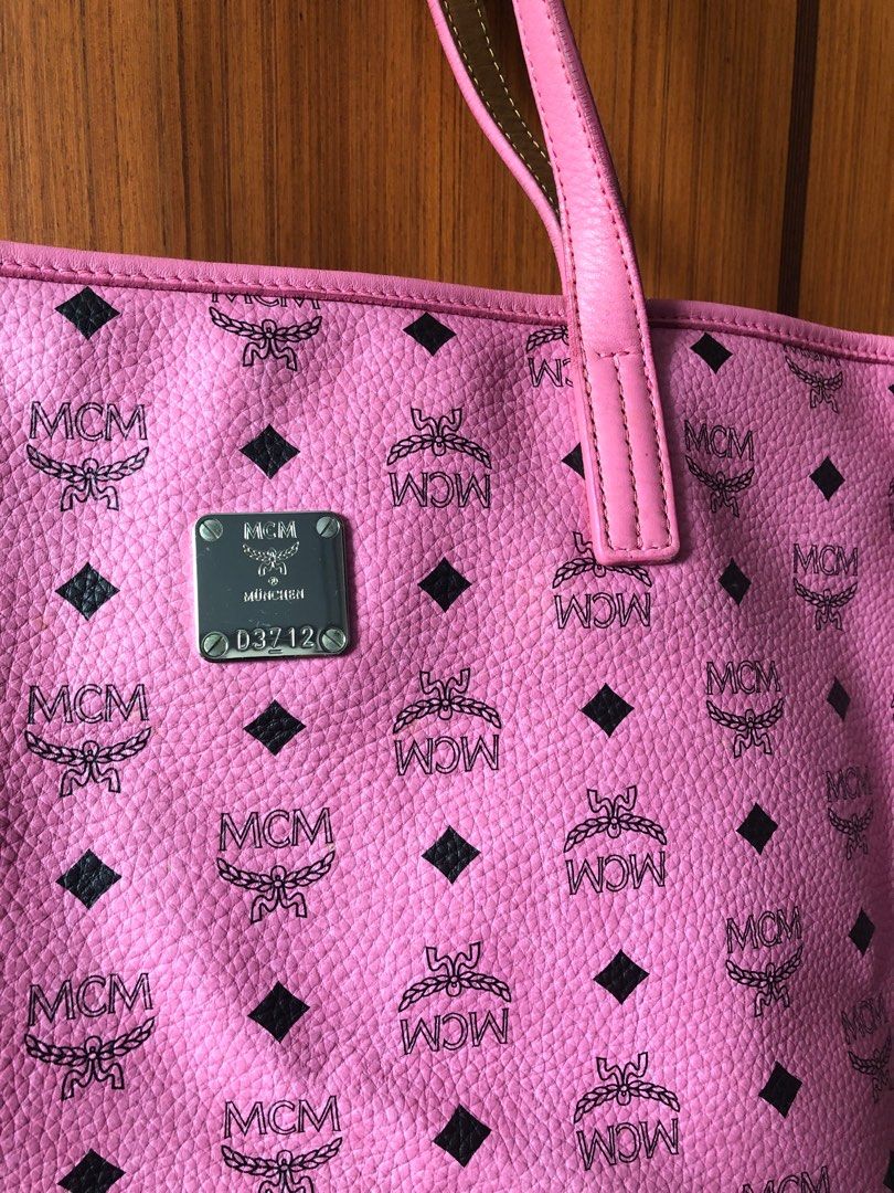 MCM Zipper Pink Tote Bag