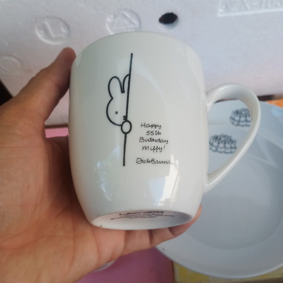 Miffy ceramic collection (Category: Dinnerware & Cutlery) located in Zamboanga. Submitted by lcomprendio26013 (Listing ID 1284549665, Image 2). Description: 👁PLEASE READ THE DESCRIPTION BEFORE YOU ORDER OR CHAT ME👍 Miffy collection size: nasa picture As is/WYSIWYG mug- 80 tea cup- SOLD plate set- 120 The plate selling as.set 📢pay today,ship out tomorrow.... 📢All picture posted are actual item that will you get 📢For more information and avail