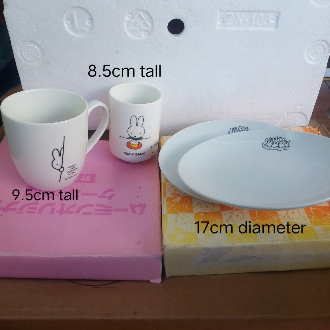 Miffy ceramic collection (Category: Dinnerware & Cutlery) located in Zamboanga. Submitted by lcomprendio26013 (Listing ID 1284549665, Image 1). Description: 👁PLEASE READ THE DESCRIPTION BEFORE YOU ORDER OR CHAT ME👍 Miffy collection size: nasa picture As is/WYSIWYG mug- 80 tea cup- SOLD plate set- 120 The plate selling as.set 📢pay today,ship out tomorrow.... 📢All picture posted are actual item that will you get 📢For more information and avail