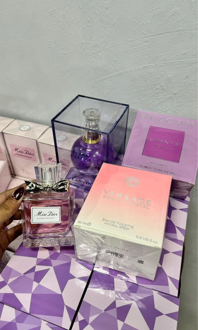 Miss Dior Blooming Bouquet Versace Bright Crystal Bvlgari Omnia Amethyste Lanvin Eclat D Arpege