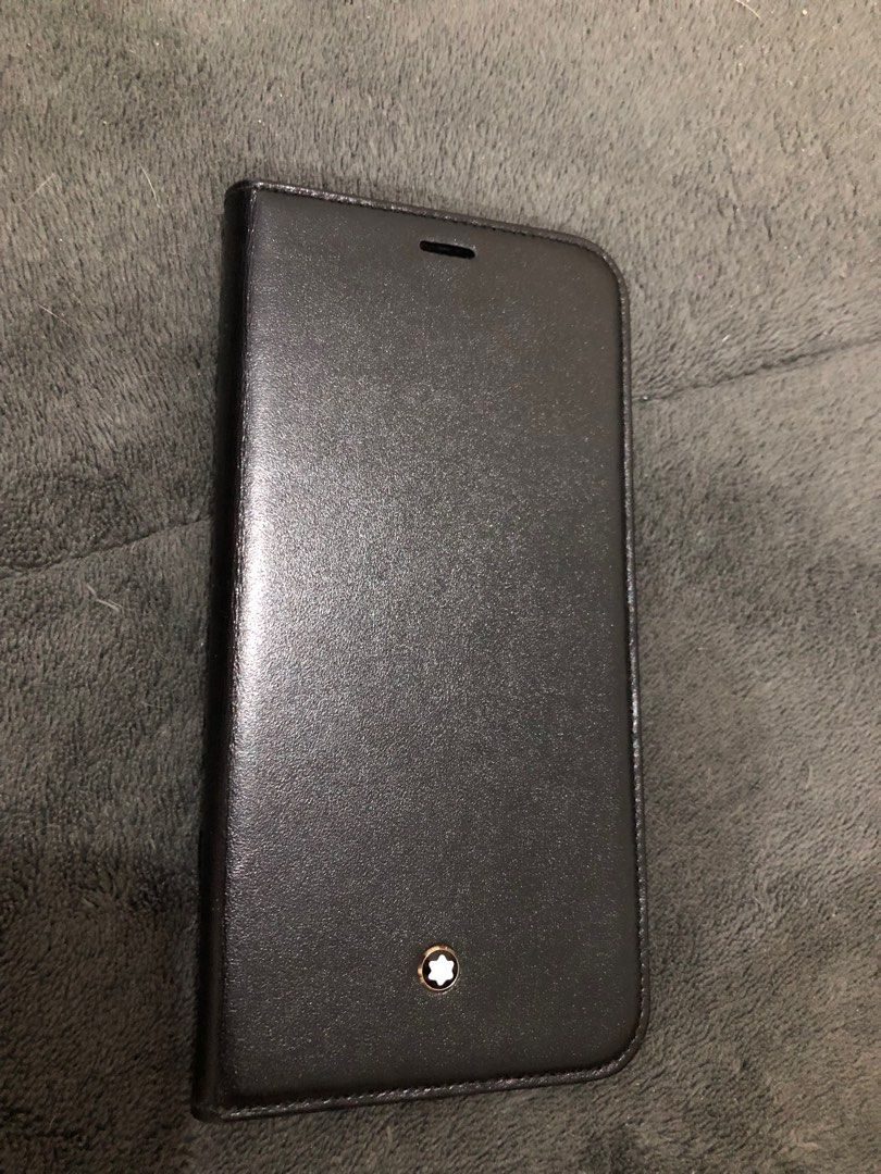MONTBLANC Iphone Xs max leather phone case Mobile Phones Gadgets Mobile Gadget Accessories Cases Sleeves on Carousell