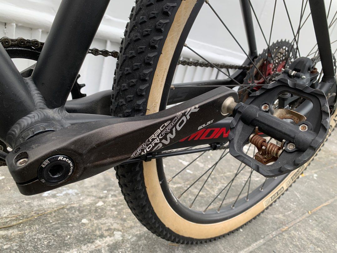Mountainpeak Monster 27.5 (Category: Bicycles) located in Makati City. Submitted by bodegamnl (Listing ID 1284311525, Image 3). Description: -MountainPeak Monster Frame Medium 27.5 16” -SAGMIT KNIGHT 2.0 RIGID FORK -SAGMIT headset -LWTOO AX Elite Shifter and RD 1x11 -Raceworks Crankset w/ Deckas 36t chainring -Shimano MT200 Levers and Calipers -180mm Rotors -WTB i25 27.5 32h Rims -Compass Billy Goat 27.5 x 2.1 thick tires -Ragusa spokes -Aeroic A
