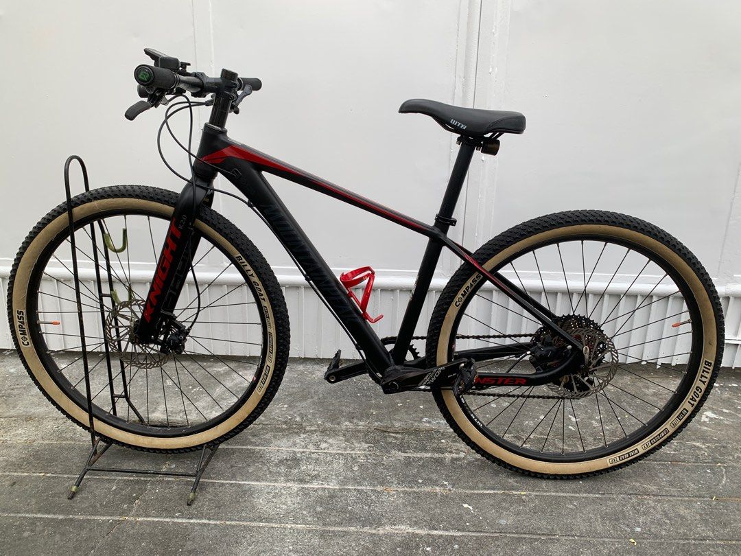 Mountainpeak Monster 27.5 (Category: Bicycles) located in Makati City. Submitted by bodegamnl (Listing ID 1284311525, Image 1). Description: -MountainPeak Monster Frame Medium 27.5 16” -SAGMIT KNIGHT 2.0 RIGID FORK -SAGMIT headset -LWTOO AX Elite Shifter and RD 1x11 -Raceworks Crankset w/ Deckas 36t chainring -Shimano MT200 Levers and Calipers -180mm Rotors -WTB i25 27.5 32h Rims -Compass Billy Goat 27.5 x 2.1 thick tires -Ragusa spokes -Aeroic A
