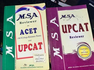 MSA Reviewer for ACET,  MSA Reviewer for UPCAT,  and MSA Review Questions 2