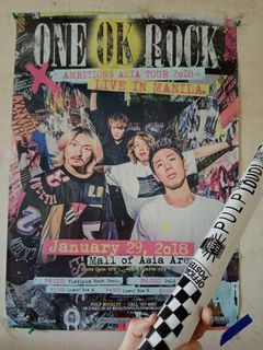 OFFICIAL One Ok Rock 2018 Ambitions Manila Tour Pulp Poster Mall of Asia MOA Arena
