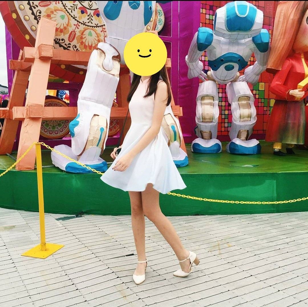 Ombre A-line Dress with Mandarin Collar, Women's Fashion, Dresses & Sets,  Dresses on Carousell