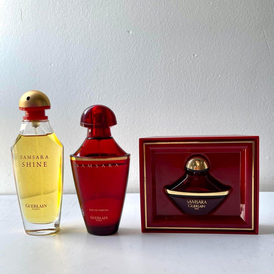 Samsara Guerlain Eau Samsara Old Bottle Glass Bottle Samsara