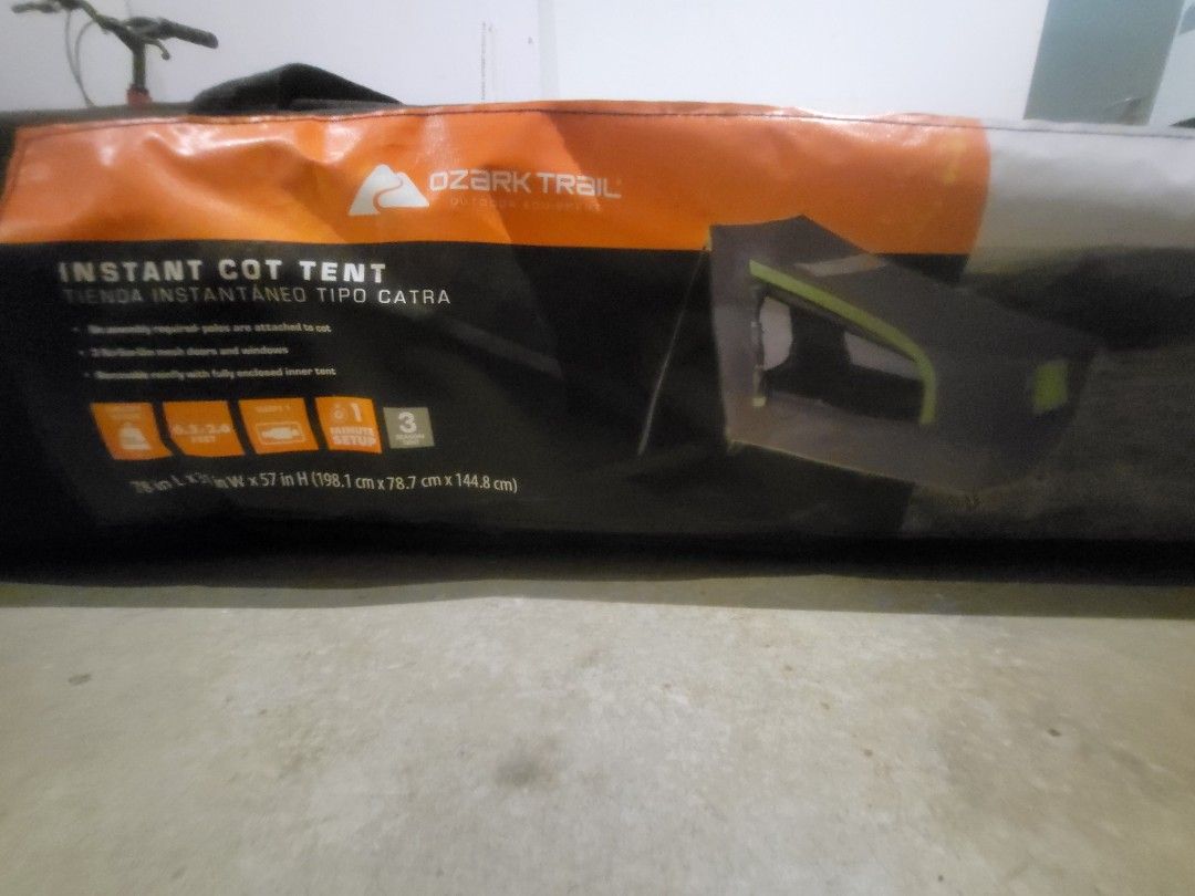 Ozark trail instant tent cot hot sale