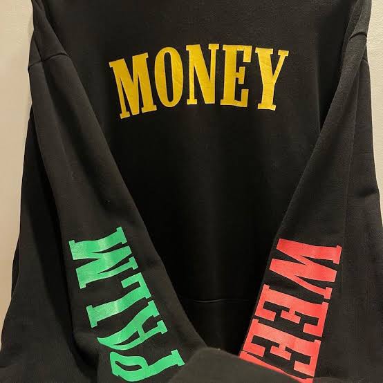 Palm money online weed hoodie