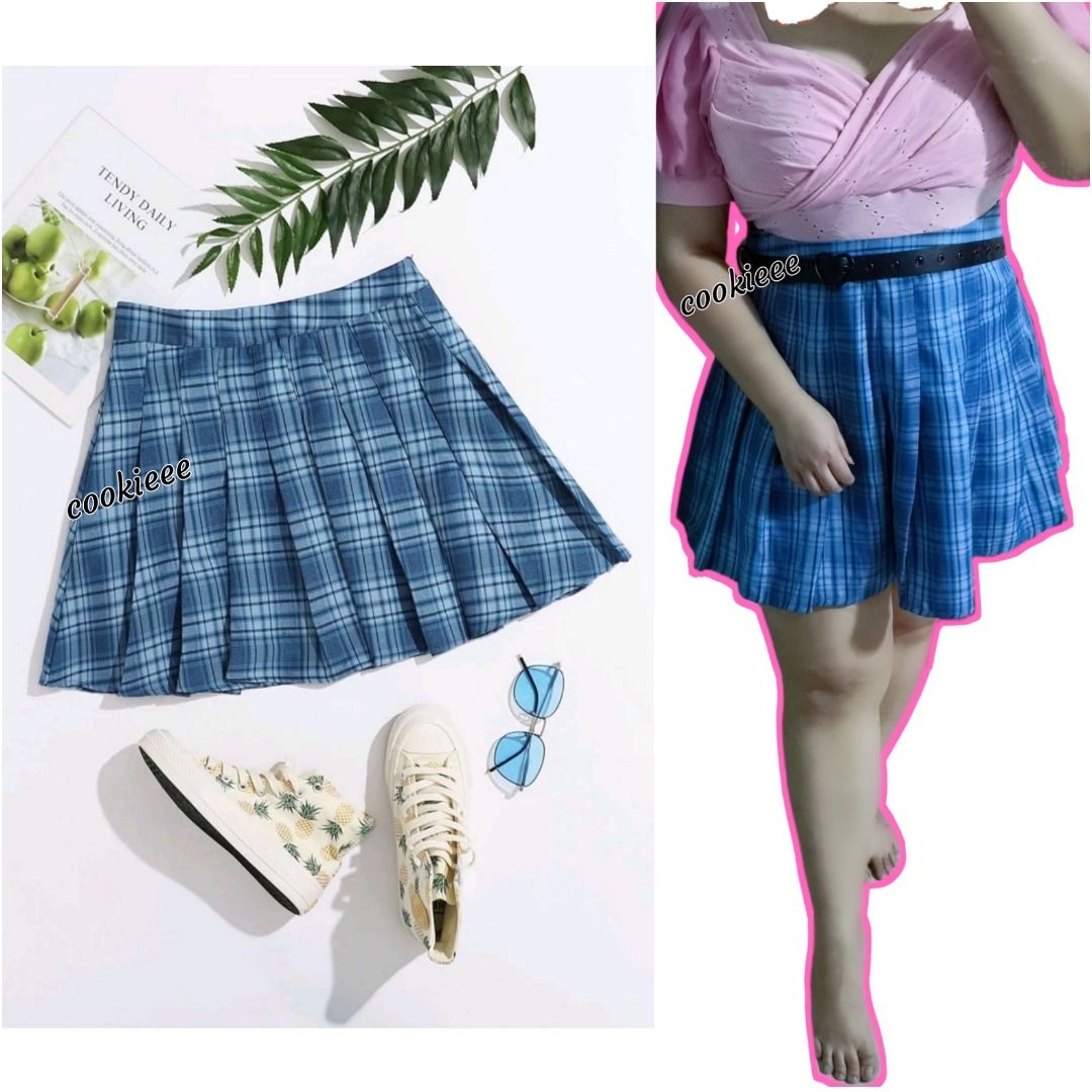 Plus size store skater skirt zipper