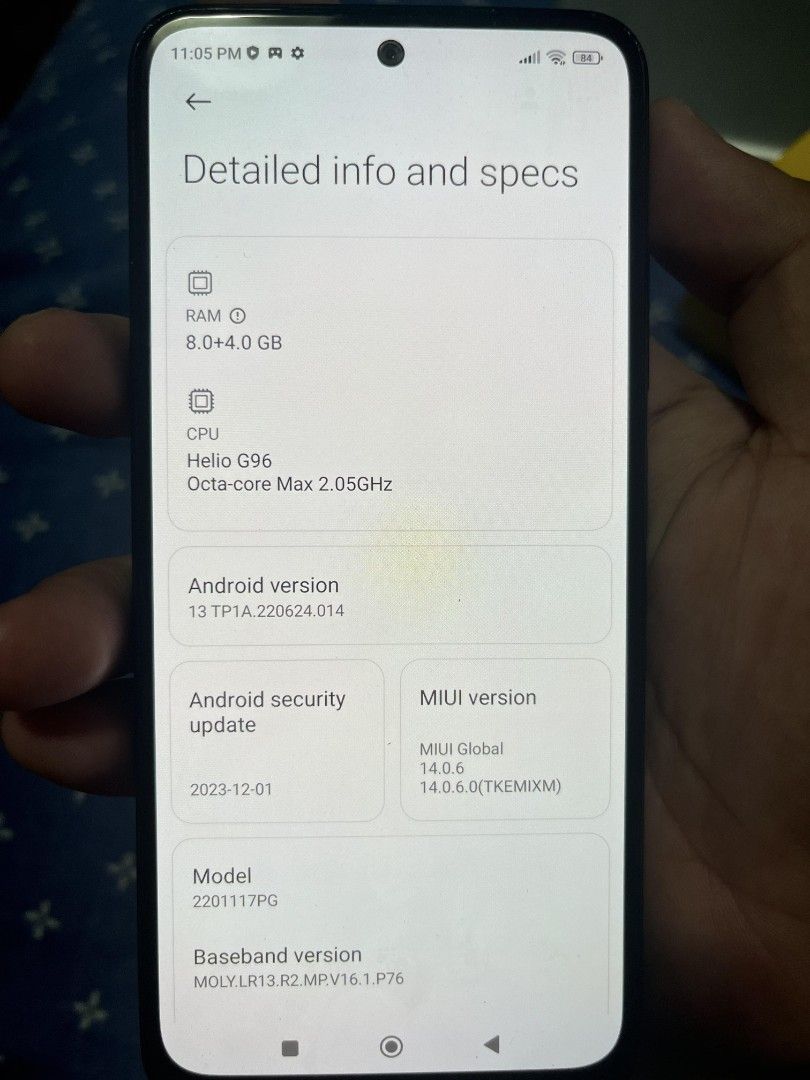 Poco m4 pro (Category: Android Others) located in Bacoor. Submitted by nikoldeclutter (Listing ID 1284497978, Image 3). Description: FOR SALE POCO M4 PRO ✅ barely used ✅ 8+4ram / 256 gb storage ✅ 64 mp sony lens cam / 16 mp front ✅ helio g56 ✅ 5000 mah battery ✅ 6.43 inch screen 7.5k negotiable for sure buyer ! <33 with box, charger, case meet up pasig area or bacoor, cavite area.