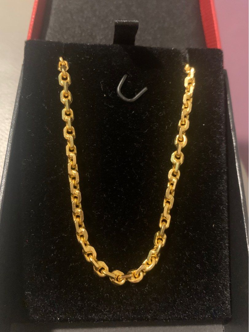 Mens gold rolo chain on sale