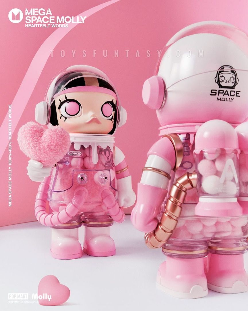 POP MART MEGA SPACE MOLLY HEARTFELT WORDS 400% ~VALENTINE'S DAY